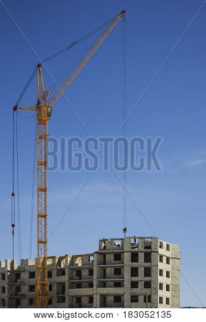 Construction of a football stadium for the World Cup 2018 in Saransk, Russia.