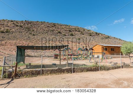 ZOAR SOUTH AFRICA - MARCH 25 2017: A pre-primary school in Zoar a village in the Western Cape Province