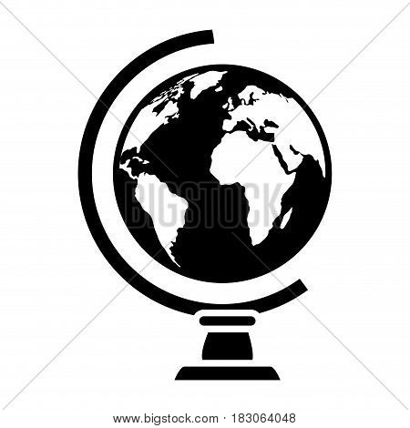 School world globe icon vector illustration graphic design