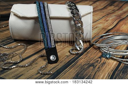 These are jewelery and travelling small bag.