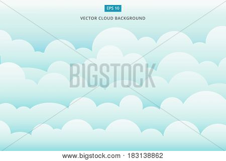 cloud scape nature vector background illustration design