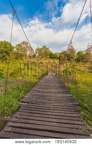 Suspension Bridge At Pompee Viewpoint