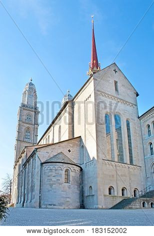 The Apse Of Grossmunster Kirche