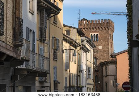Monza (Brianza Lombardy Italy): historic buildings along via Lambro