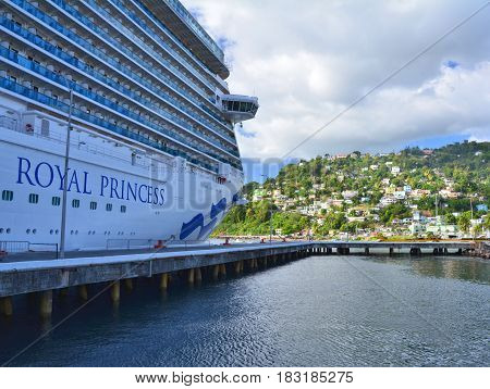 Royal Princess Ship In Dominica