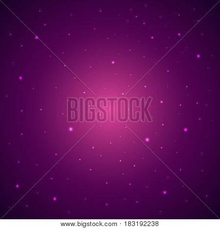 Space Background With Stras. Starry Sky. Vector Illustration.