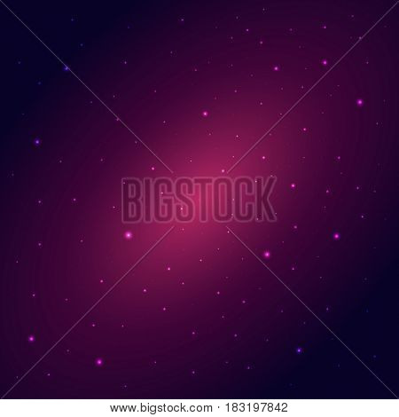 Space Background With Stras. Starry Sky. Vector Illustration.