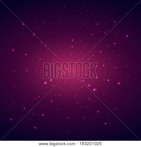 Space Background With Stras. Starry Sky. Vector Illustration.