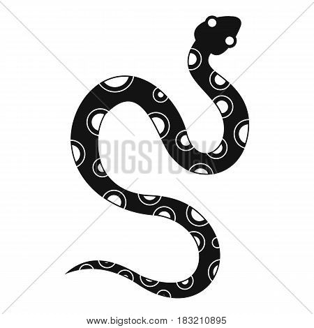Venomous snake icon. Simple illustration of venomous snake vector icon for web