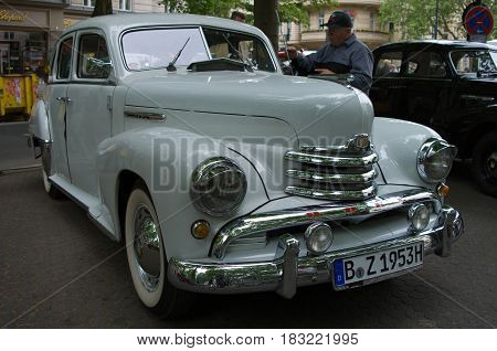BERLIN - MAY 28: Cars Opel Kapitan in 1951 the exhibition 