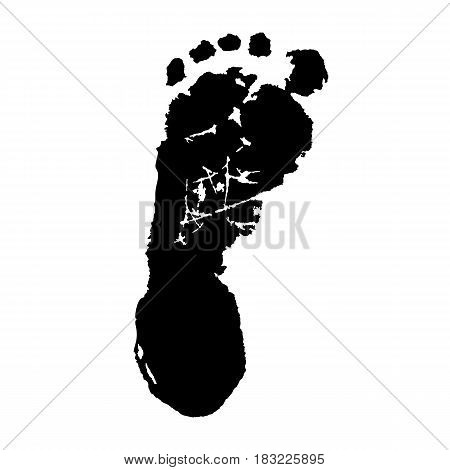 Human Sludge Imprint Vector Illustration