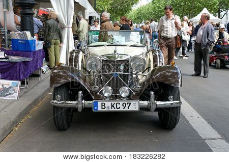 BERLIN - MAY 28: Cars Jaguar SS100 the exhibition 