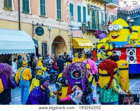 Hdr Carnival Celebrations In Loano