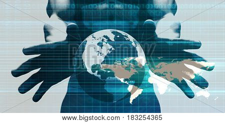 Disruptive Technologies or Technology Disruptor as a Concept 3D Illustration Render