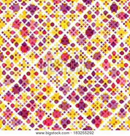 Vector seamless pattern. Background with overlay dots. For web, textile.