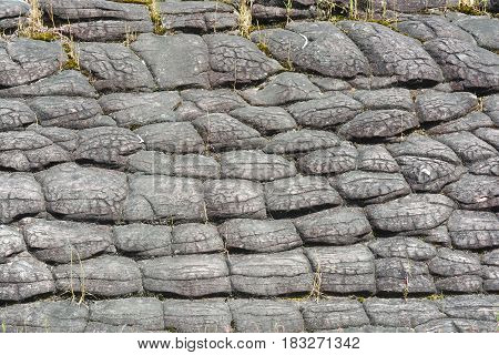Sun Crack rocks at Phu Hin Rongkla national park Phitsanulok Thailand