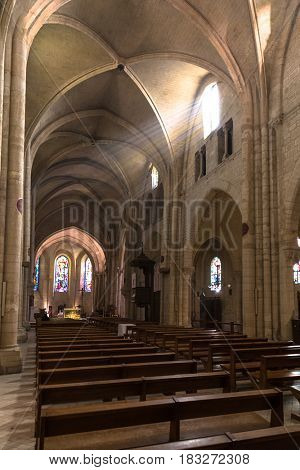 Paris, France, March 26, 2017: Paris the Church of St. Peter in Montmartre