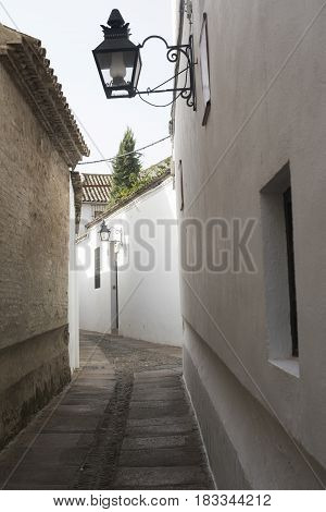 Cordoba (Andalucia Spain): old typical street in the Juderia
