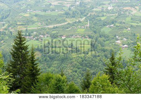 Macahel Valley In Eastern Black Sea, Artvin, Turkey.