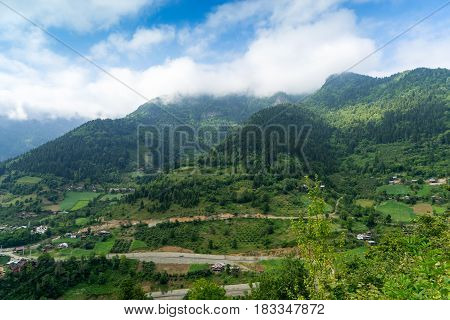 Macahel Valley In Eastern Black Sea, Artvin, Turkey.