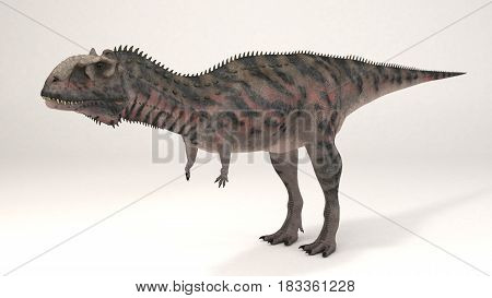 3D Computer rendering illustration of Majungasaurus dinosaur