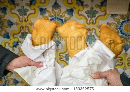 Traditional Fritta Food From Brindisi, Italy