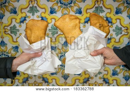 Traditional Fritta Food From Brindisi, Italy