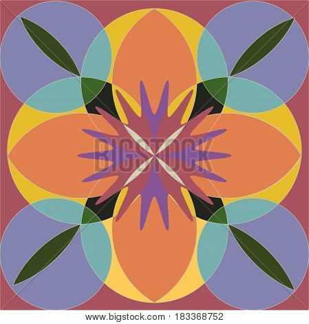 template sample pattern circles, the intersection of ornament