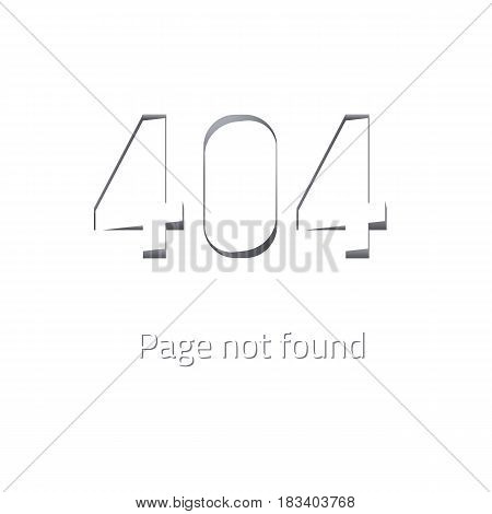 Error 404 page not found. Abstract figures from monolithic figures are cut out and rotated at an angle
