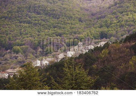 Civitella Alfedena in the National Park of Abruzzo in Italy