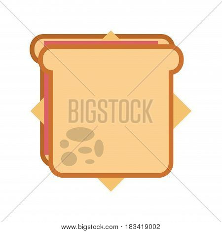 delicious sandwish isolated icon vector illustration design