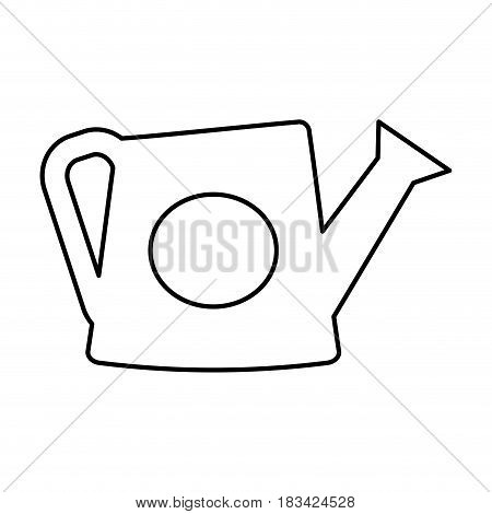 watercan icon over white background. gardening equipment concept. vector illustration