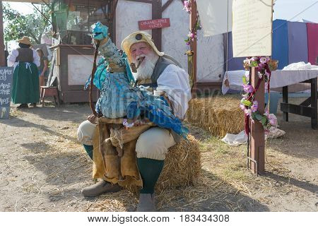 Participant Ventriloquist Wearing Vintage Clothes