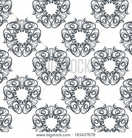 seamless textute vintage decorative ornate design vector illustration