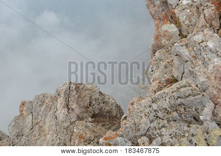 Fog Over The Rocks Of Ai Petri