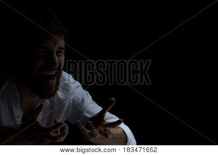 Man With Laugh Attack