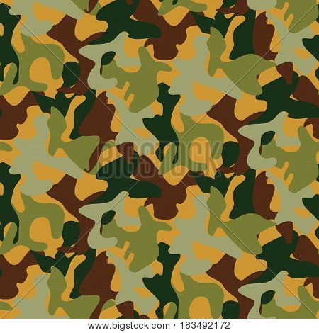 Abstract Military Camouflage Background Made of Splash. Seamless Camo Pattern for Army Clothing.