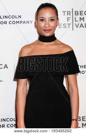 NEW YORK, NY - APRIL 24: Taylor Rae Almonte attends 'The Dinner' Premiere at BMCC Tribeca PAC on April 24, 2017 in New York City