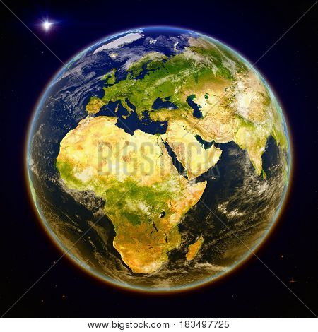 Emea Region From Space