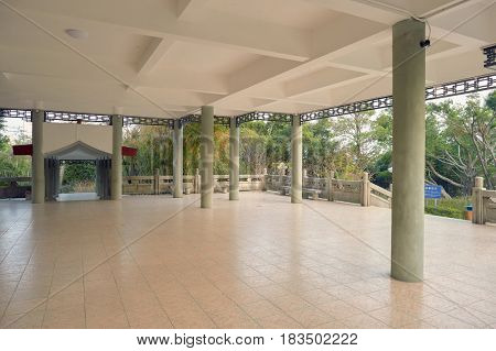 SHENZHEN, CHINA - MARCH 01, 2016: park in Longgang District. Longgang District is one of the six districts of Shenzhen, China.