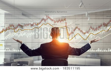 Businessman in office