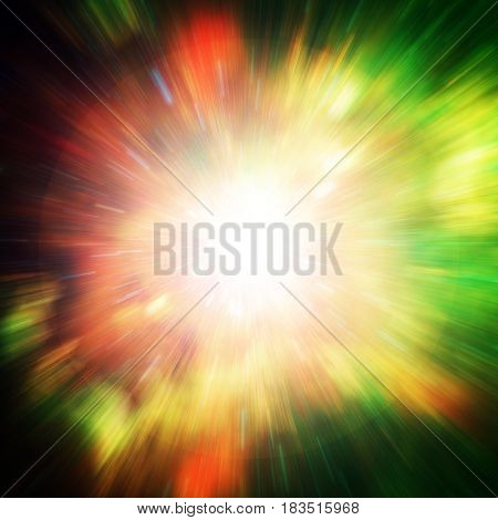 Big Explosion In Space And Relic Radiation. Elements Of This Image Furnished By Nasa (http://www.nas