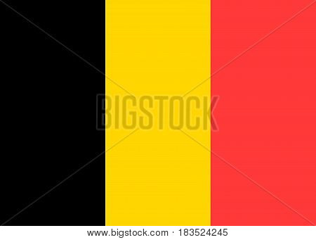 Belgium national flag. vector illustration. business education