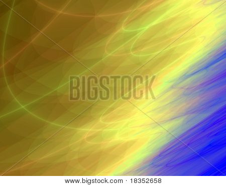 Fraktal återgivning av jorden och rymden med stjärnor