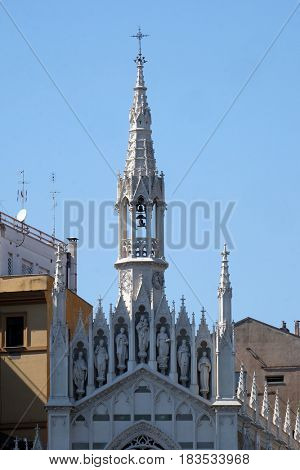 ROME, ITALY - SEPTEMBER 02: Sacro Cuore del Suffragio church in Rome, Italy  on September 02, 2016.