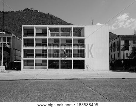 Casa Del Fascio In Como In Black And White