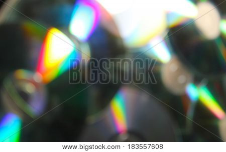 Colorful background with blur effects. Disk with blur