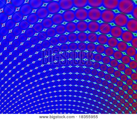 Resa frattale di perline colorate terra posteriore