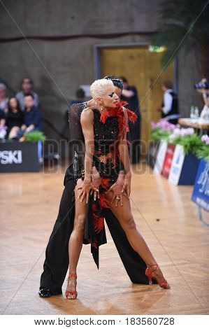 Dance Latin Couple In A Dance Pose