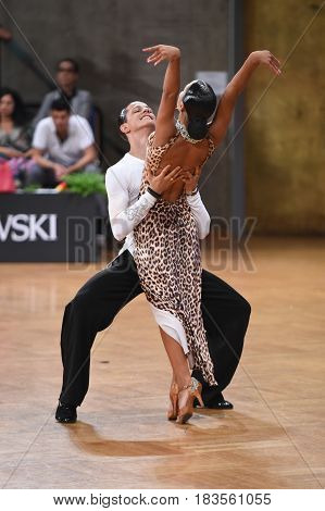 Dance Latin Couple In A Dance Pose